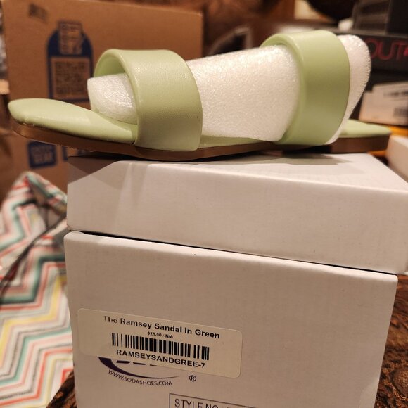 Soda's The Ramsey Sandal in Green - Picture 1 of 4